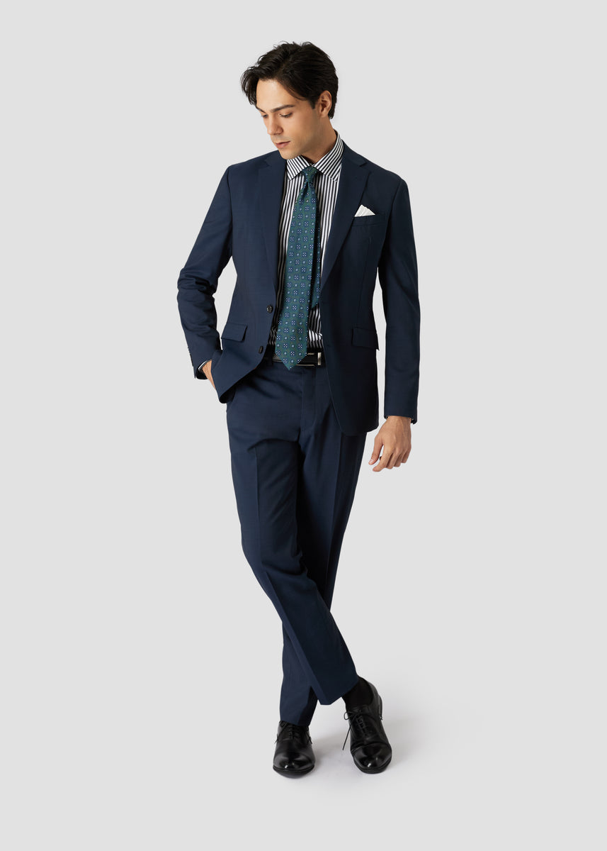 Marzotto Suit (Navy) – SUIT SELECT THAILAND