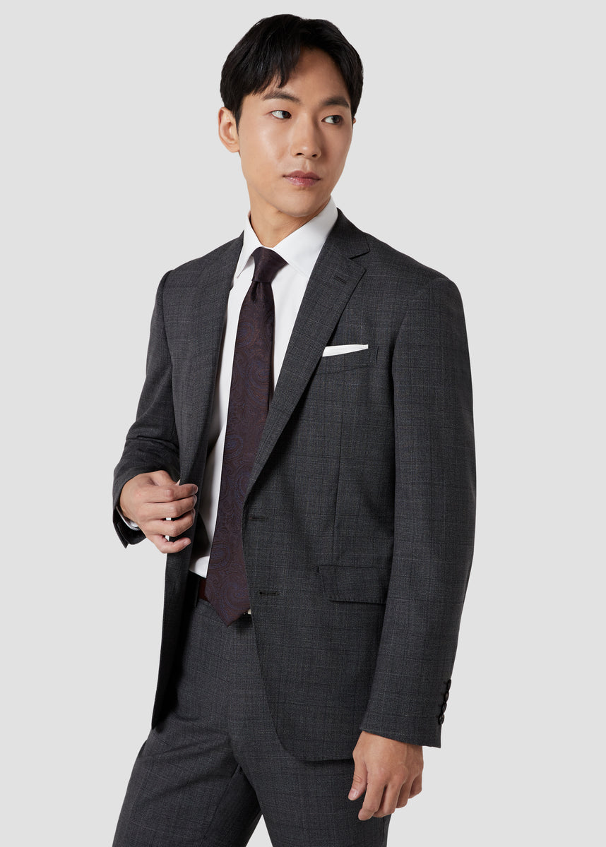 Ermenegildo Zegna Check Suit (Gray) – SUIT SELECT THAILAND