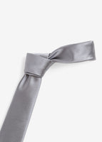 Skinny Plain Tie (Gray)