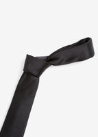 Skinny Plain Tie (Black)