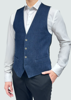 Kaihara Denim Vest (Ligth Blue)