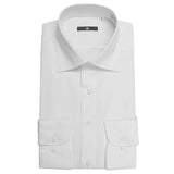 Wide Spread Twill Shirt (White)