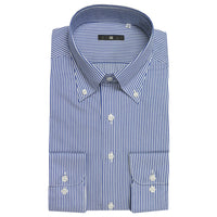 Button Down Stripe Shirt (Blue)