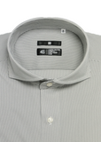 4S Non-iron Stripe Shirt (Dark Gray)