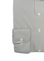 4S Non-iron Stripe Shirt (Dark Gray)