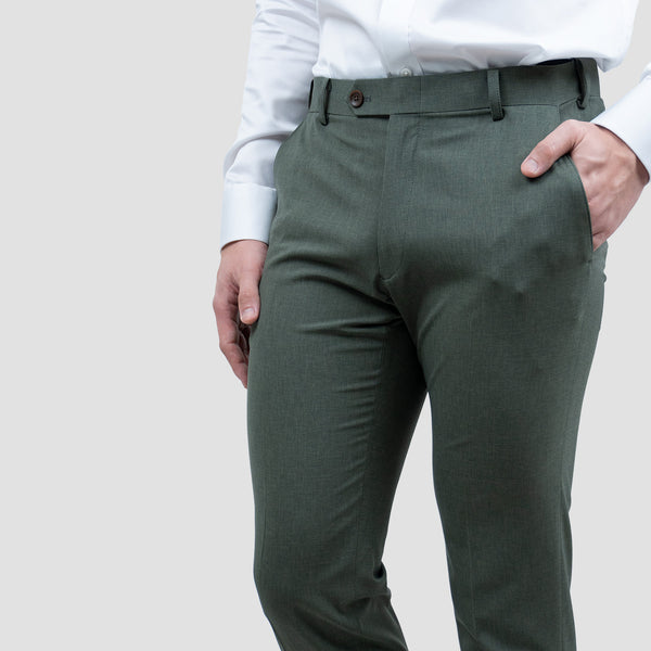 4S SUPER NON-IRON PANTS (GREEN)