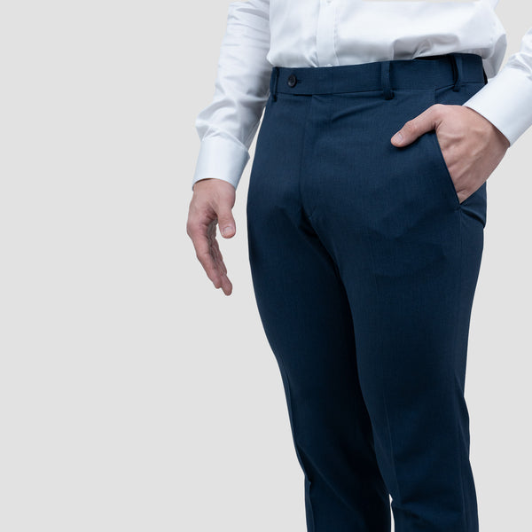 4S SUPER NON-IRON PANTS (NAVY)