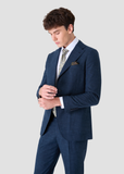 LINEN MIX SUIT (Navy)