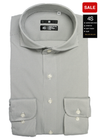 4S Non-iron Stripe Shirt (Dark Gray)