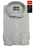 4S Non-iron Stripe Shirt (Dark Gray)