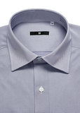 4S Non-iron Shirt (Navy-Gray)