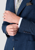 LINEN MIX SUIT (Navy)