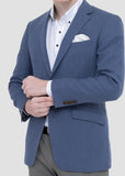 LIBECO Linen Jacket (Blue)