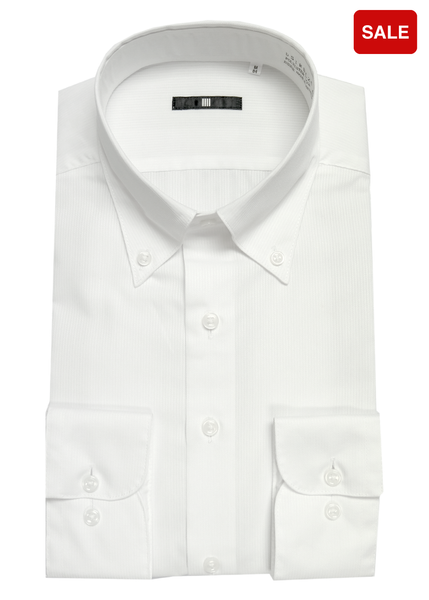 Button Down Dobby Shirt (White)