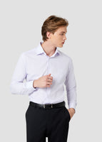 Wide Spread Twill Shirt (White)