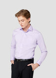 Wide Spread Plain Shirt (Purple)