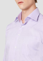 Wide Spread Plain Shirt (Purple)