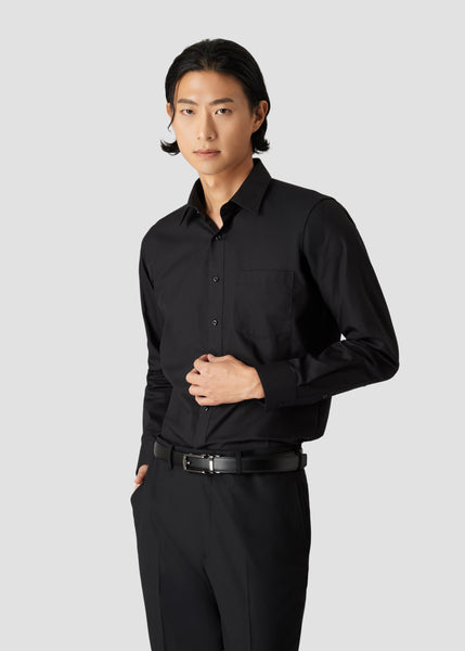 Wide Spread Shirt (Black)