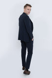 4S Travest Check Suit (Classic Navy)