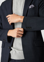 Glen Check Jacket (Smoky Blue)