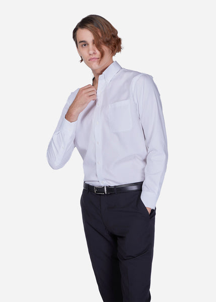 Button Down Twill Shirt (White)