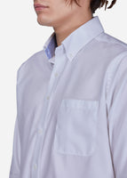 Button Down Dobby Shirt (White)