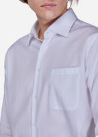Wide Spread Dobby Shirt (White)