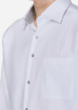 Wide Spread Shadow Shirt (White)
