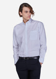 Button Down Check Shirt (White)