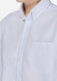 Button Down Check Shirt (White)