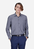 Wide Spread Plain Shirt (Dark Gray)