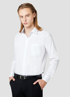 Wide Spread Dobby Shirt (White)