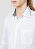 Wide Spread Dobby Shirt (White)