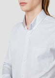 Button Down Stripe Shirt (Gray)