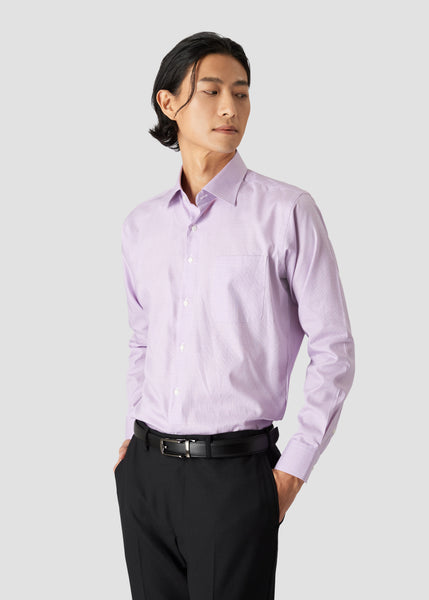 Wide Spread Pink Check Shirt (ฺPink)