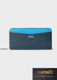 Samantha KINGZ x SUIT SELECT Zip Long Wallet (Navy)