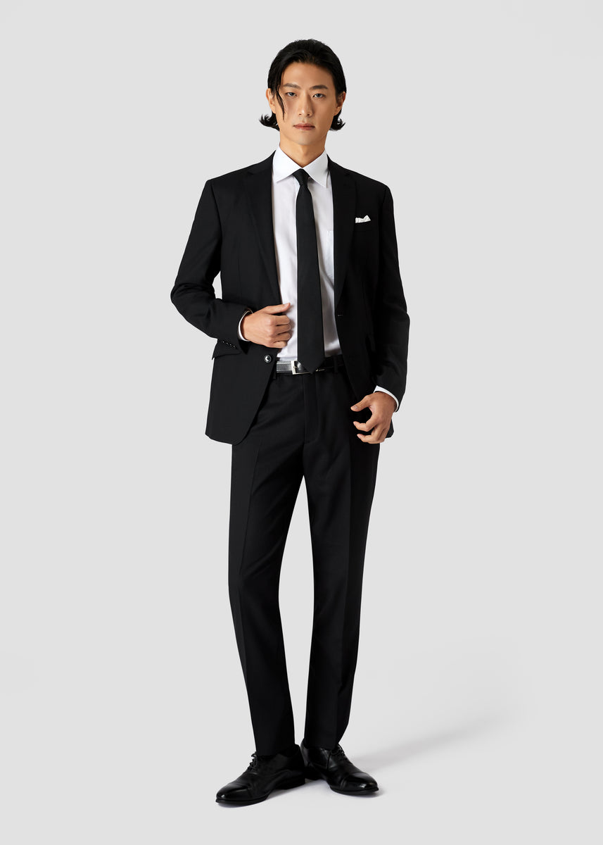 Stretch Shadow Suit (Black) – SUIT SELECT THAILAND