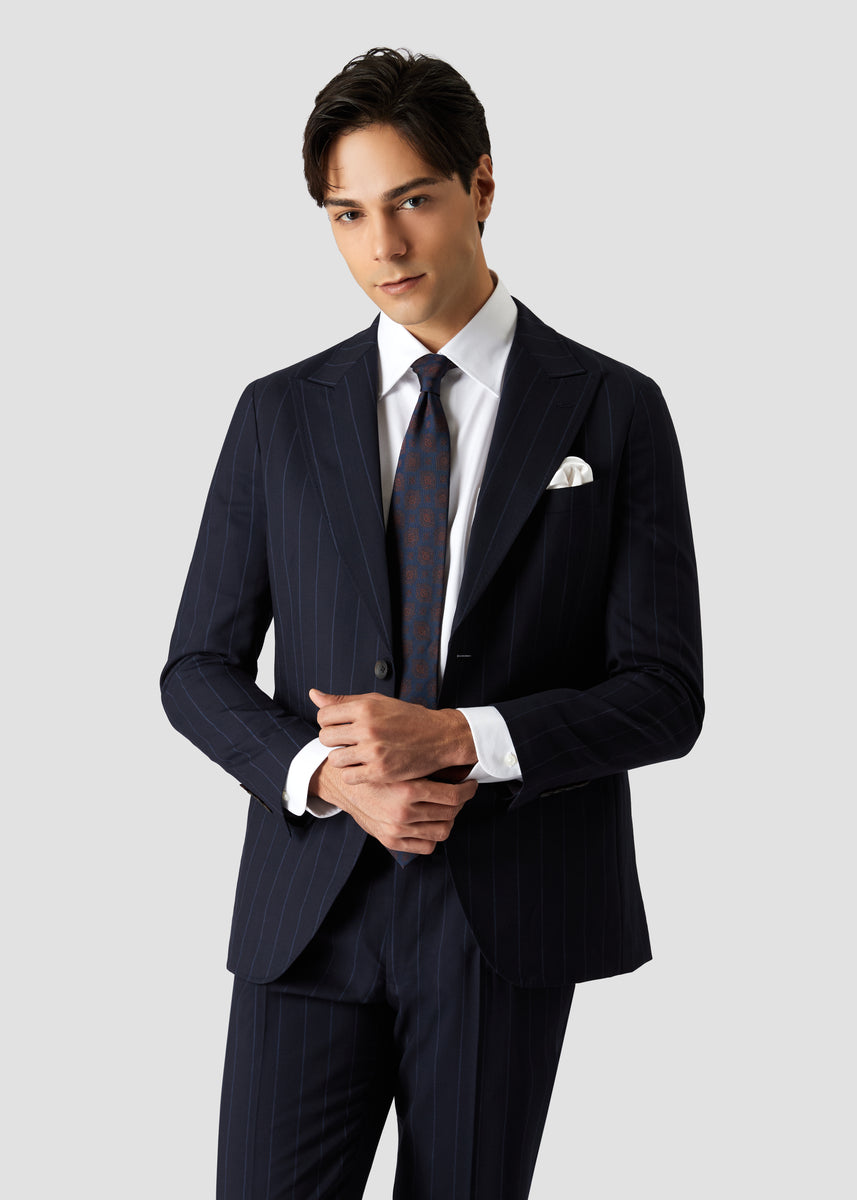 Stripe Suit (Navy) – SUIT SELECT THAILAND