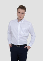 Button Downs PlaIn Shirt (White)