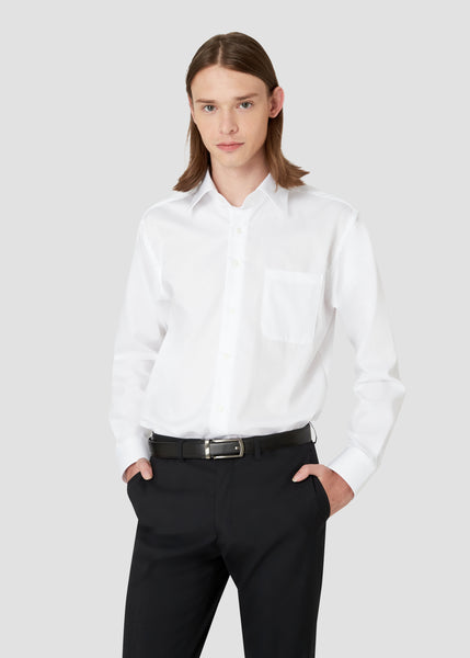 Wide Spread Shadown Shirt (White)
