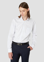Button Down Check Shirt (White)