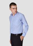 Wide Spread Stripe Shirt (Blue)