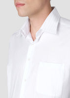 Button Down Shadow Shirt (White)