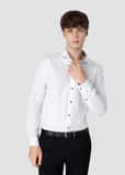 Wide Spread Shadow Shirt (White)