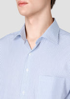 Wide Spread Stripe Shirt (Whit/Blue)