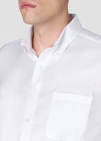 Button Down Dobby Shirt (White)