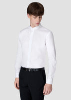 Stand Plain Shirt (White)