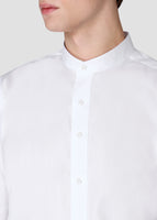 Stand Plain Shirt (White)