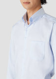 Button Down Dobby Shirt (Blue)