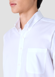 SHIRT Button Down collar Plain (WHITE)